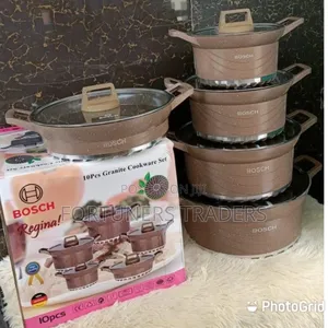 Non-Stick Cookware 10pcs Bosch Brown