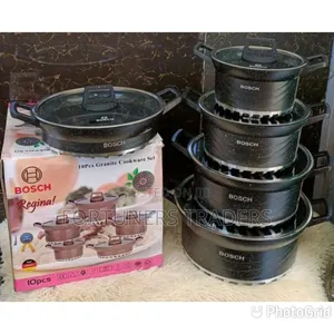 Nonstick Cookware 10pcs Bosch Black