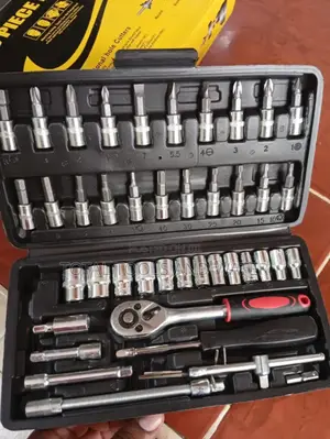 Latest 46pc Socket Wrench Set With Adjustable Wrench
