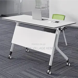 Foldable Mobile Conference Table With Silent Wheels