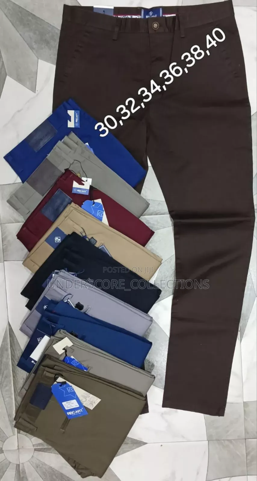 Heavy Material Men's Khaki Trousers