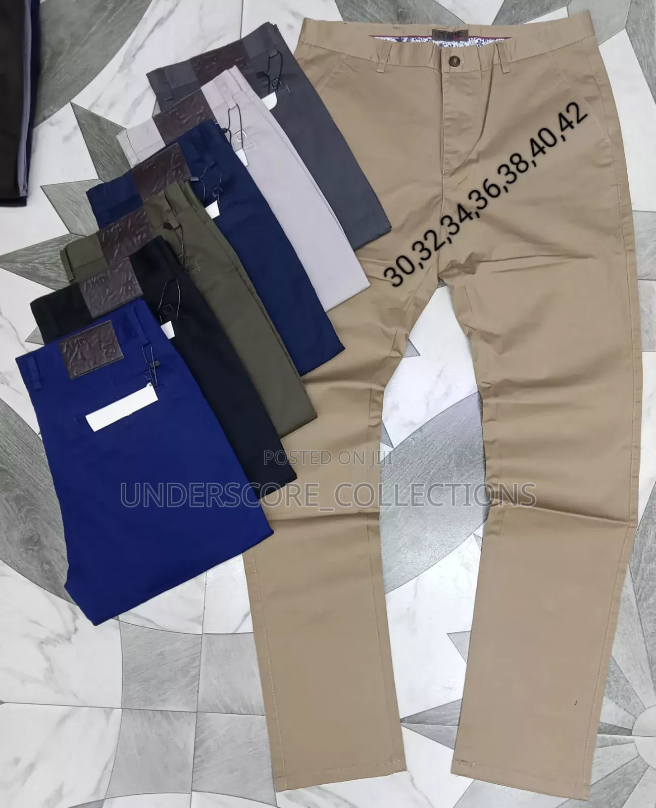 Heavy Material Men's Khaki Trousers