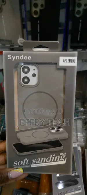 iPhone 12 Mini Syndee Soft Sanding Slim Magsafe Case-Gray