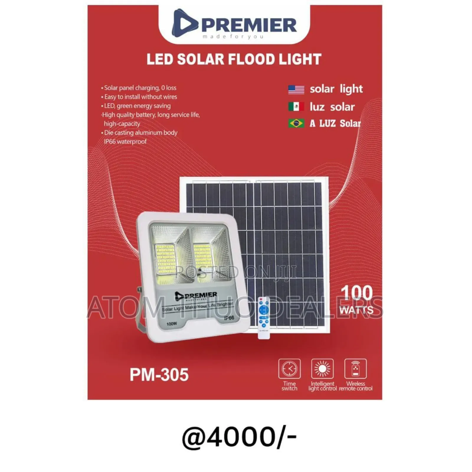 Premier Led Solar Flood Light (Pm-305)