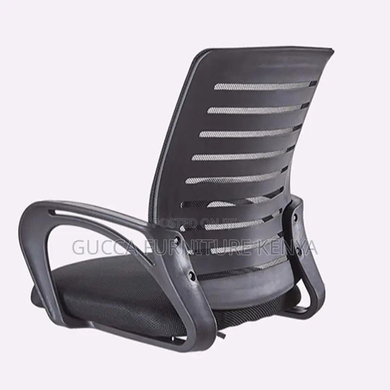 Office Chairs: Casual Black Solid Mesh Back Study Chair