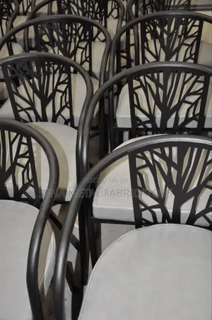Patterned Chairs With Laser-Cut Designs for Hotel's.