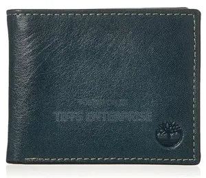 Timberland Men’S Leather Wallet – Navy (Fine Break)