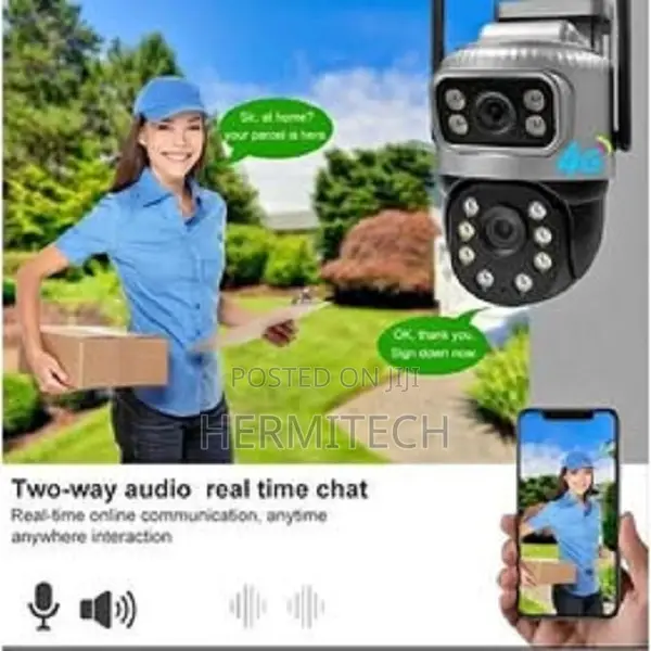 V380 Pro 4g and Enabled PTZ CCTV Camera With Dual Lenses