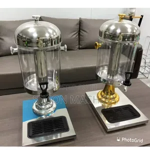 8l Drain Stand Juice Dispenser With Stainless Steel Ice Cube