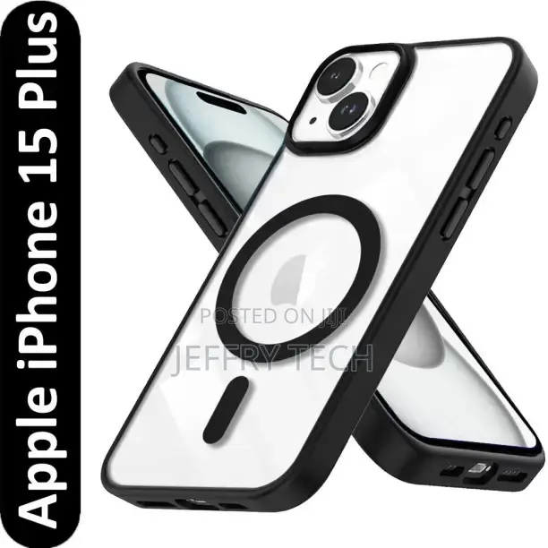 Infinite Case Back Cover for Apple iPhone 15 Plus (Black, Ma