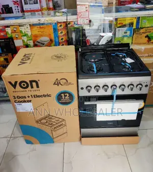 Von 3 Gas +1 Electric Freezer Standing Cooker