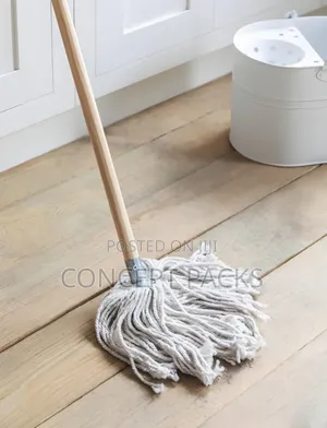 Jumbo Cotton Mop With Wooden Handle