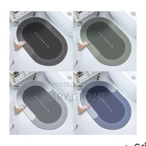*Bathroom Anti-Slip Pad Diatomite Absorbent Quick-Drying Mat