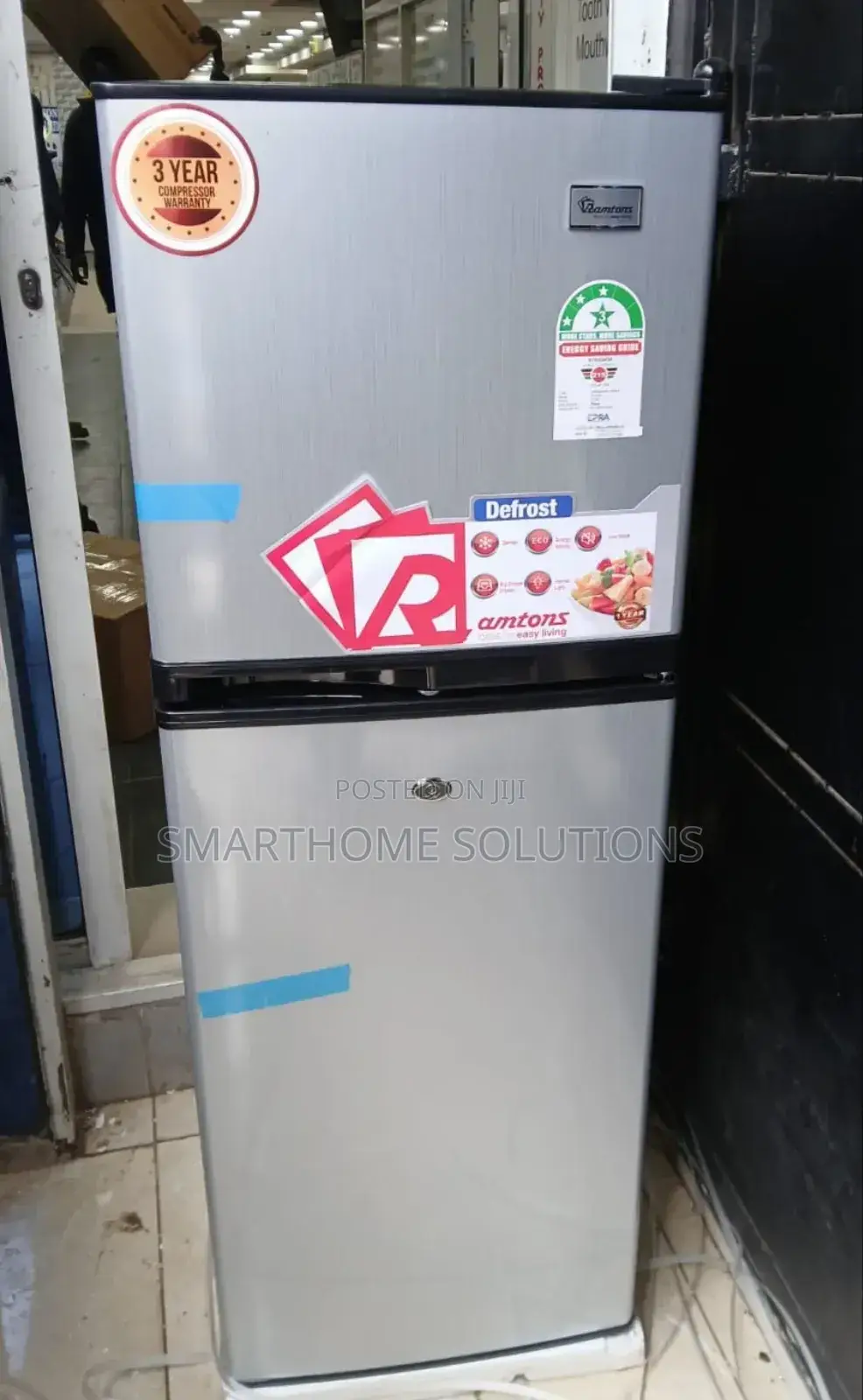 Ramtons 138litres Double Silver Refrigerator