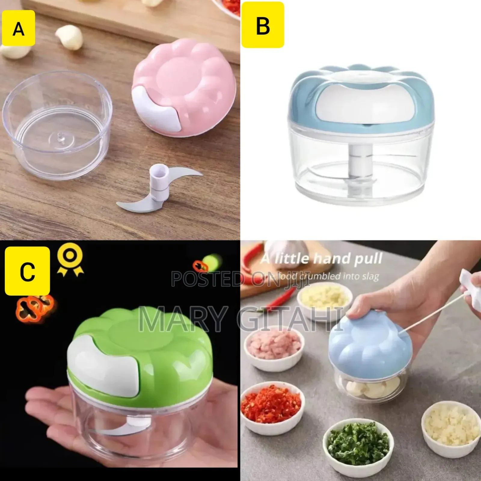 * Garlic Pull Grinder/Chopper Kitchen Multifunction* *