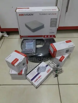 Hikvision 4 Channels 4 Cameras CCTV Package Full Kit