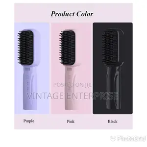 Rechargeable Portable Cordless Hair Straightener Brush