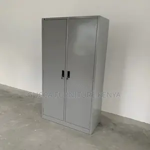Cabinets: Office Iron Cabinet With 2 Long Opening Doors