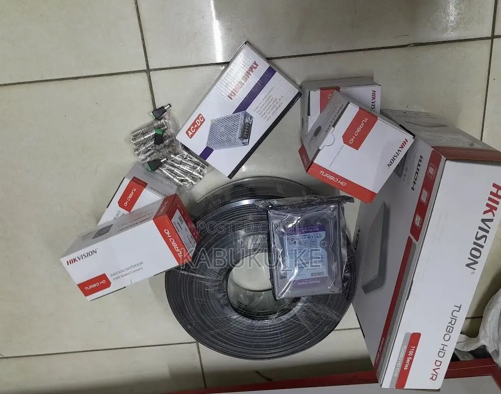 4 Channel Hikvision CCTV Camera Set- 4 Cameras