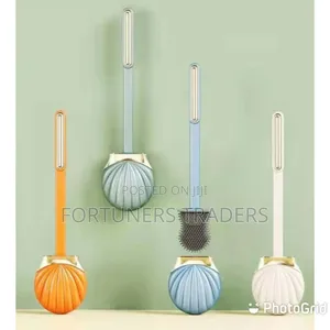 Silicon Shell Shape Toilet Brush. Wall Mounting