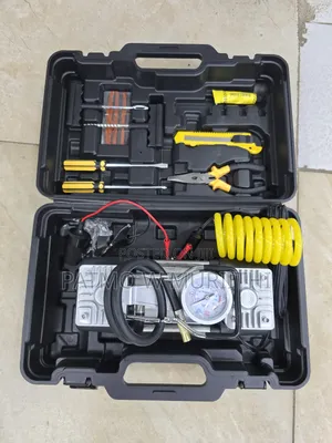Car Air Compressor 2 Cylinder With Tire Repair Kits