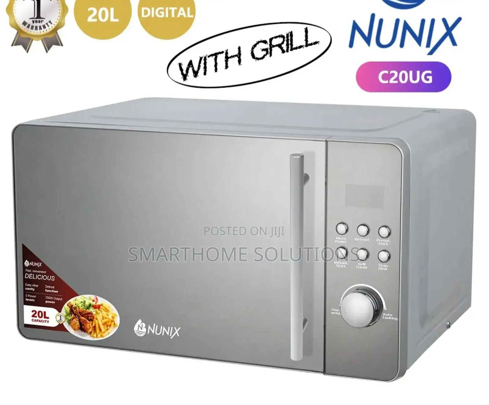 Nunix C20ug With Grill 20l Microwave