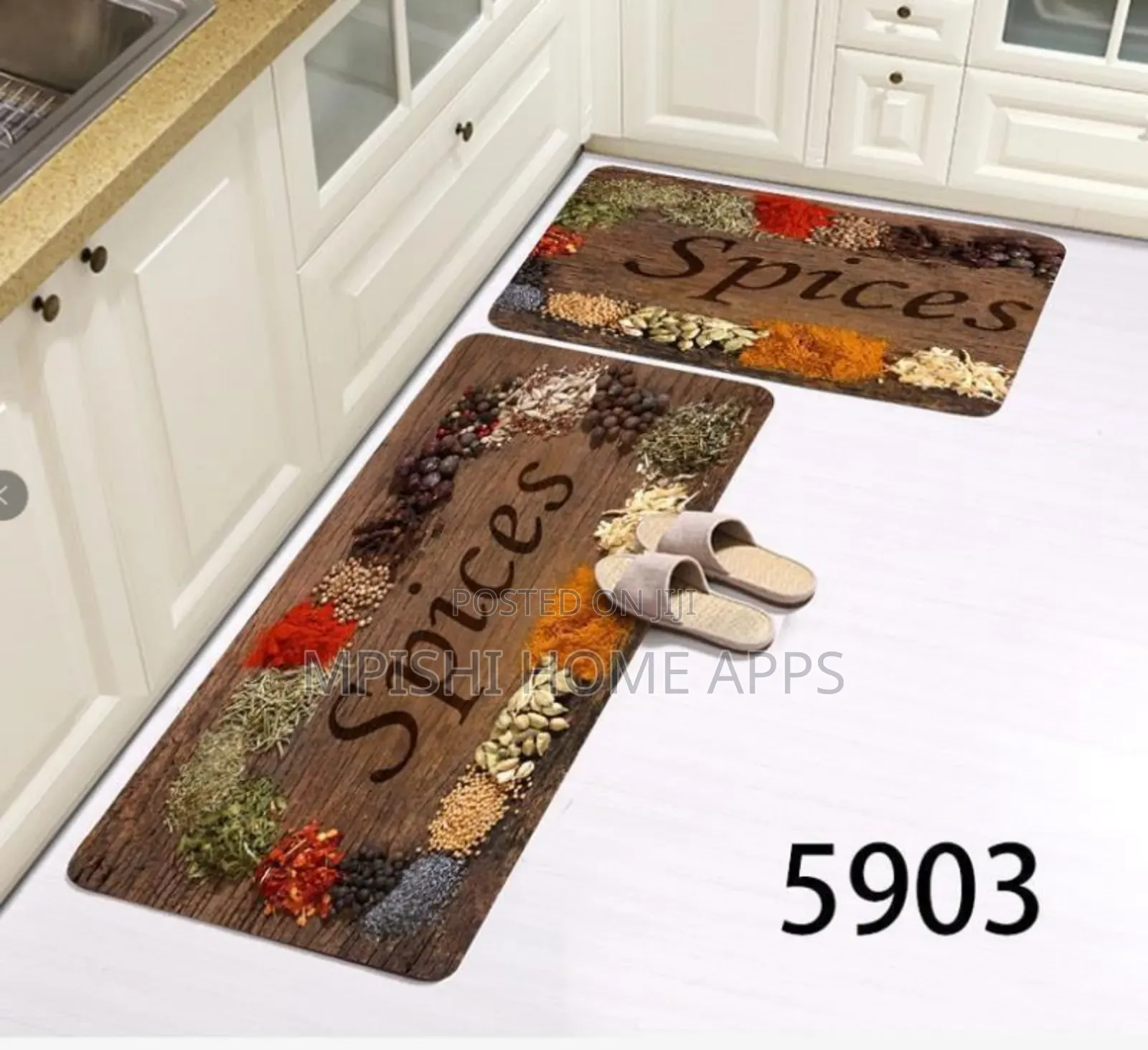 2 PCS Rubber Kitchen Mat