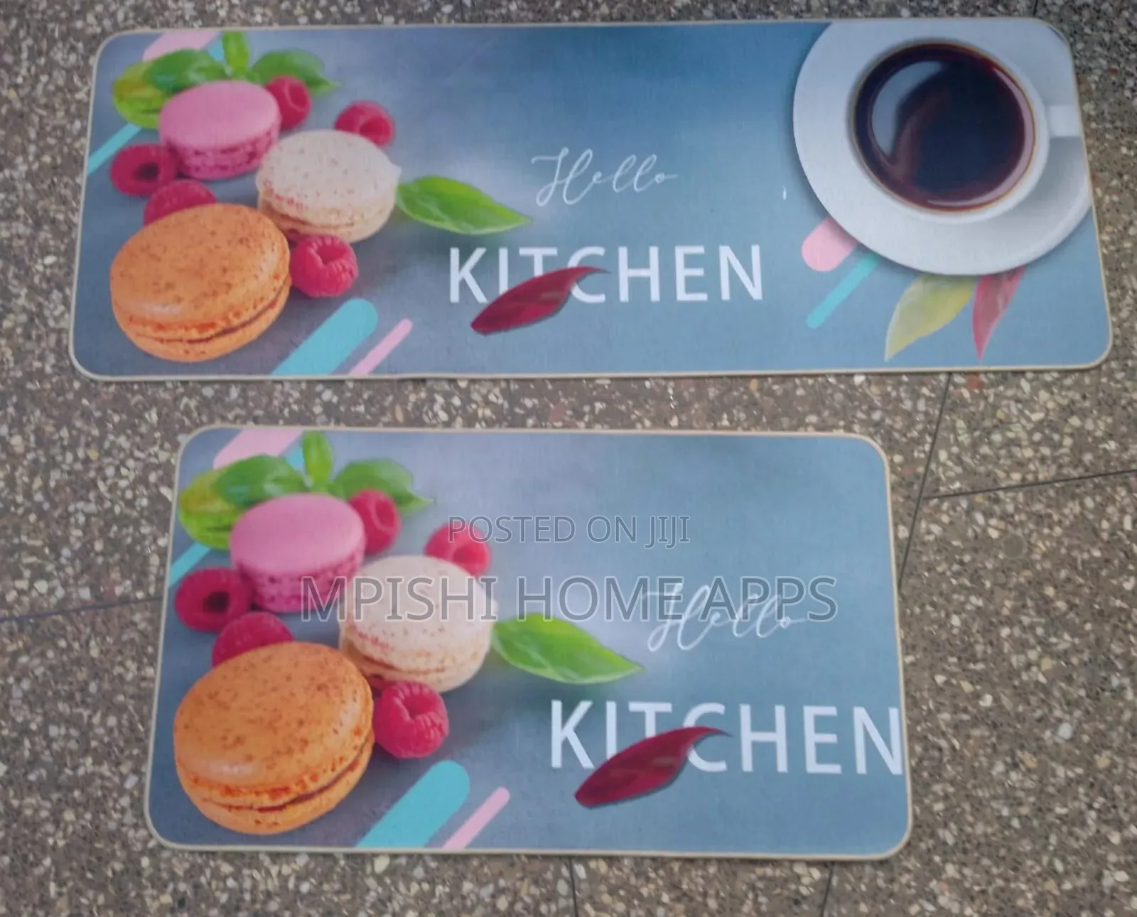 2 PCS Rubber Kitchen Mat