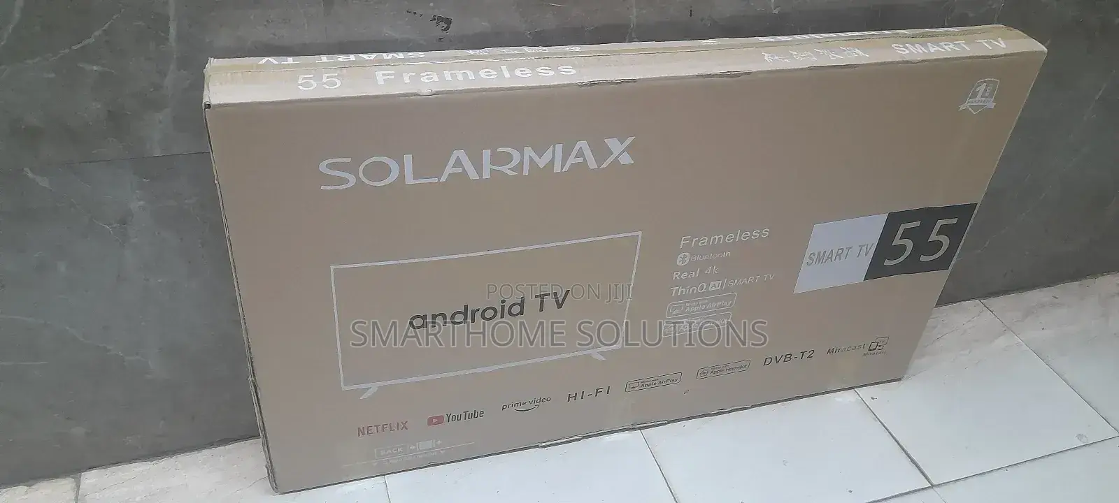 Solamx 55" Smart Android Frameless Television