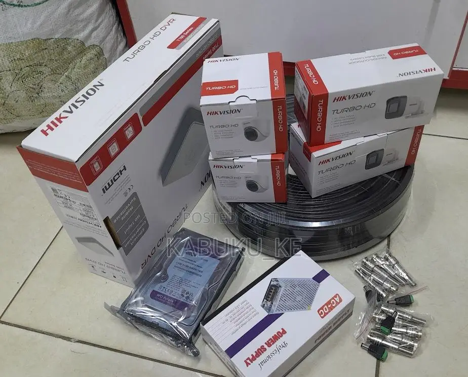 4 Channel CCTV Hikvision 2mp Camera Package
