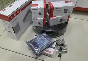 4 Four Channels Hikvision CCTV Camera Complete Set