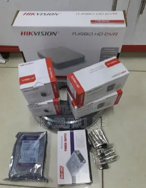 Hikvision 4 CCTV Camera Full Kit 2mp(Night Vision Enabled