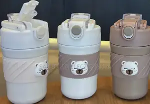 Cute Bear 400ml Vacuum Flask Coffee Mug - Eco-Friendly