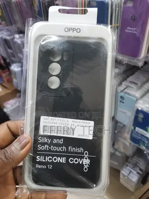 Mobiktc for Oppo Reno 12 Soft Back Silicone Case -Black