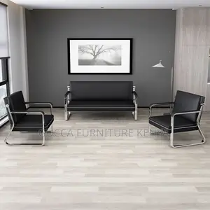 Sofas:5-Seater Scratch-Defiant Vinyl Leather Sofa Seating