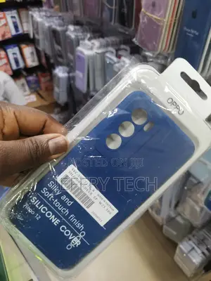Spazy Case Oppo Reno 12 Silicone Slim Back Case -Blue