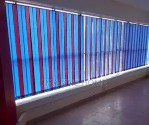 Blue Blinds Office Window