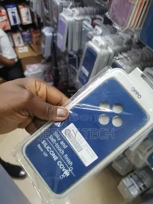 Zubitech Case for Oppo Reno 12 F Silicone Gel Cover-Blue
