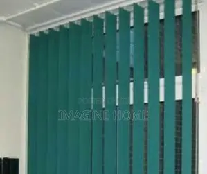 Blue Vertical Window Blinds