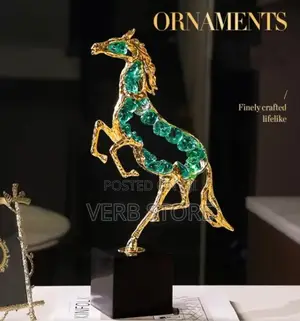 Luxury Modern Crystal Horse Statue Sculpture,