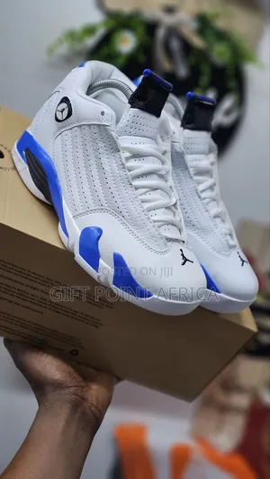 Jordan 14 Blue White Sneakers for Men