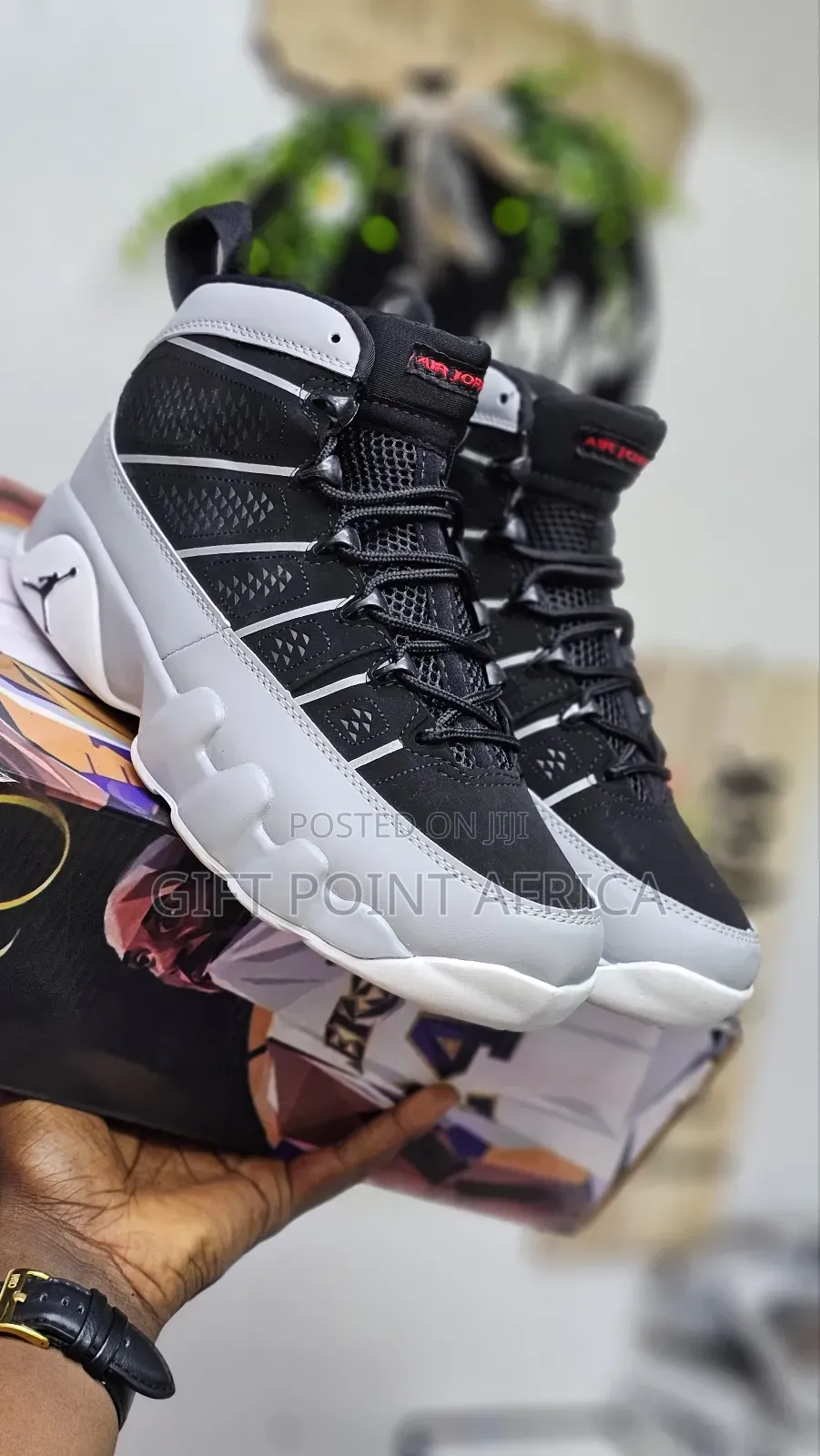 Black Jordan 9 Sneak for Men