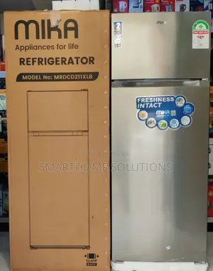 Silver Mika 211l Double Door Fridge Mwm211-Df