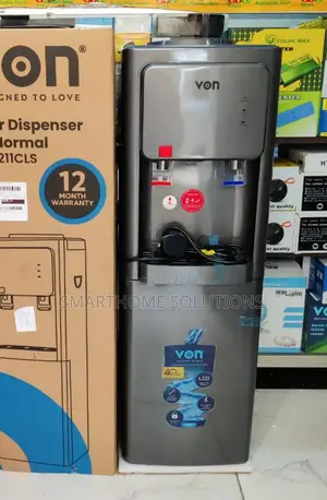Von Water Dispenser 2 Taps Hot and Normal (Dark Grey) Vm-2hn
