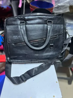 Black Men's Bolo Laptop Leather Bags at 1800 Kes