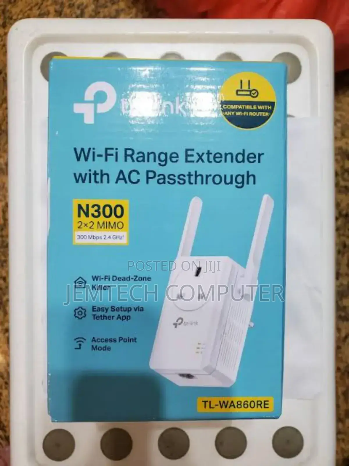 Tp-Link 300mbps Wi-Fi Range Extender With Ac Passthrough