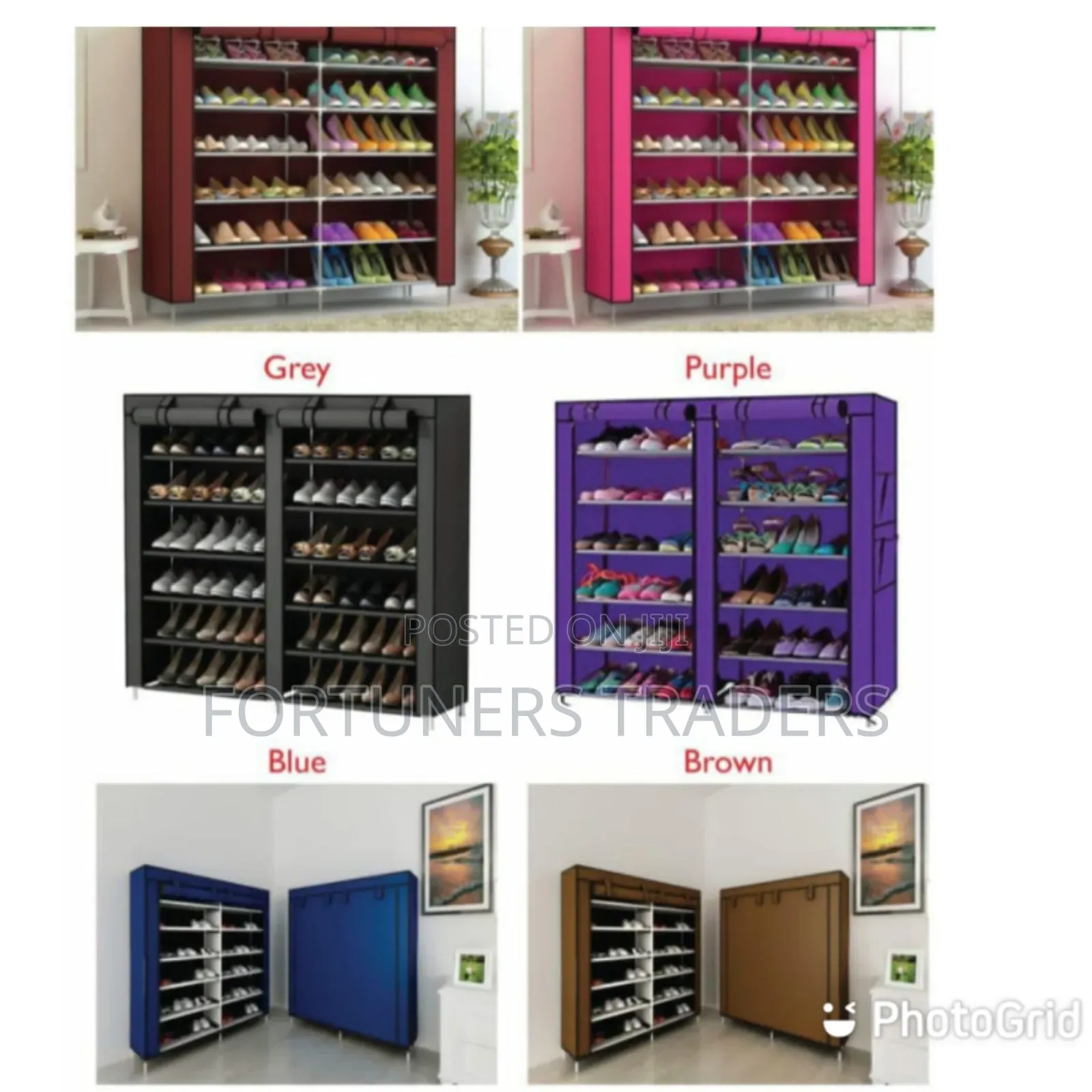 Shoe Rack 36pcs Double Column Shoe Racks