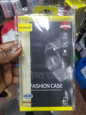 Pikkme Flip Cover Leather Rich Boss Case for Vivo V40-Black