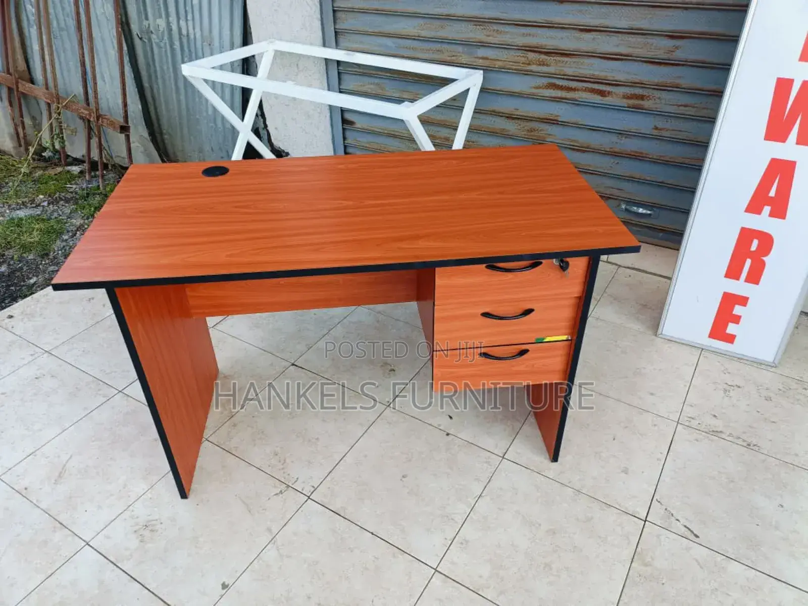 Cherry Black Study Desk