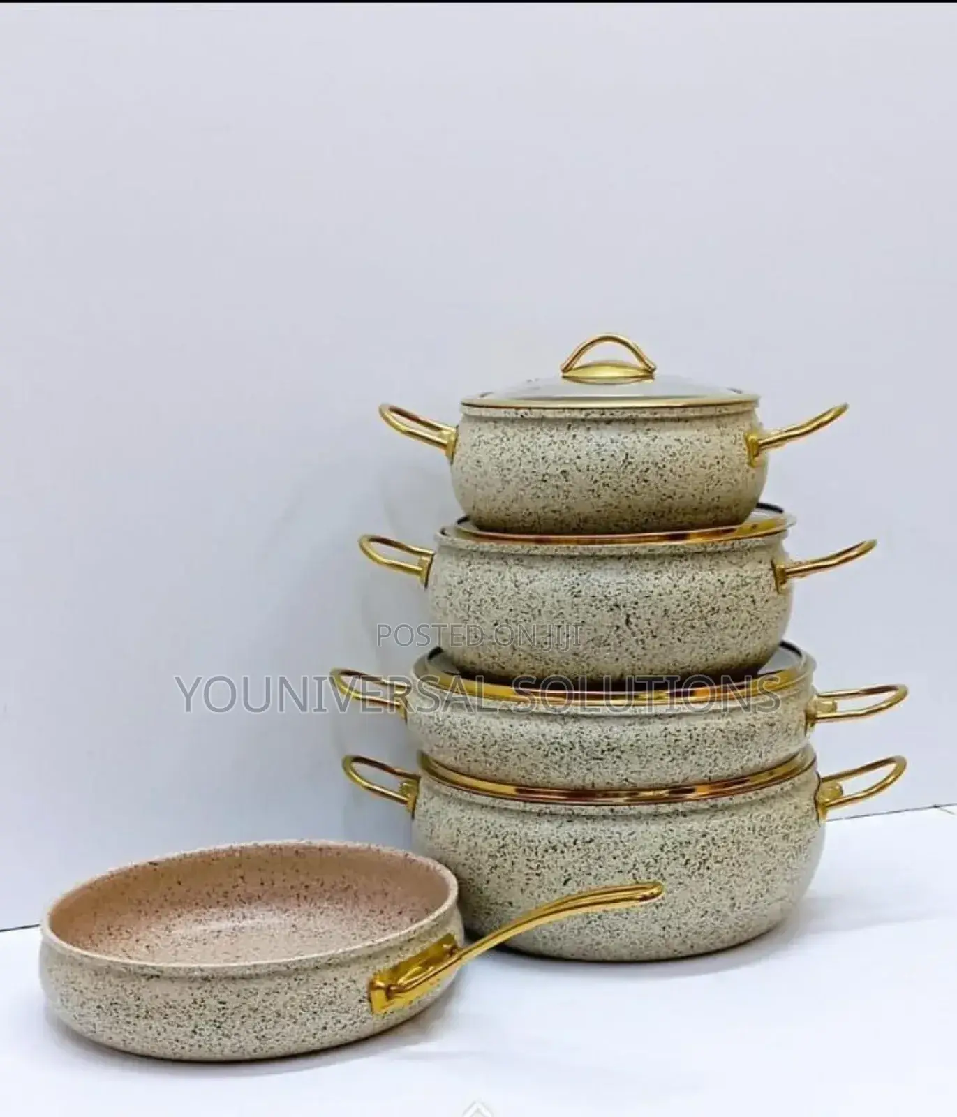 9 PCS Granite Cookware Set